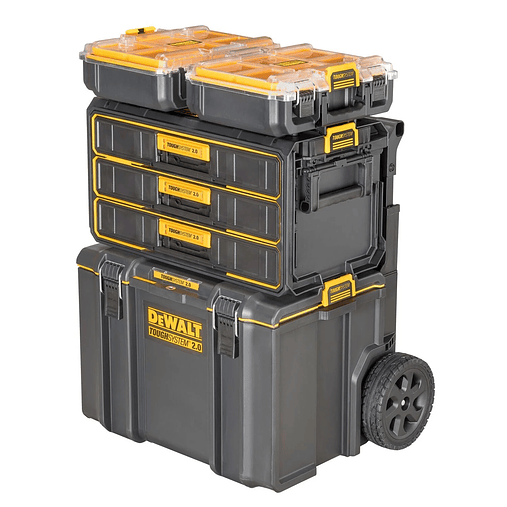 Trolley ToughSystem™ 2.0 com 2 Malas + 2 Organizadores Meia Largura DWST83402-7 DEWALT  1
