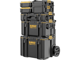 Trolley ToughSystem™ 2.0 com 3 Malas + 1 Caixa de Carrregador XR18V + 2 Organizadores Meia Largura DWST83402-9 DEWALT