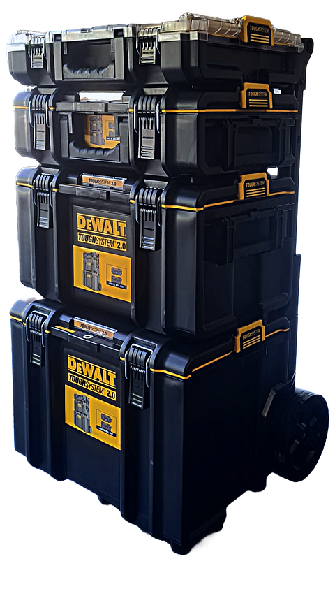 Trolley ToughSystem™ 2.0 com 3 Malas + 1 Organizador DS100 DWST83402-11 DEWALT