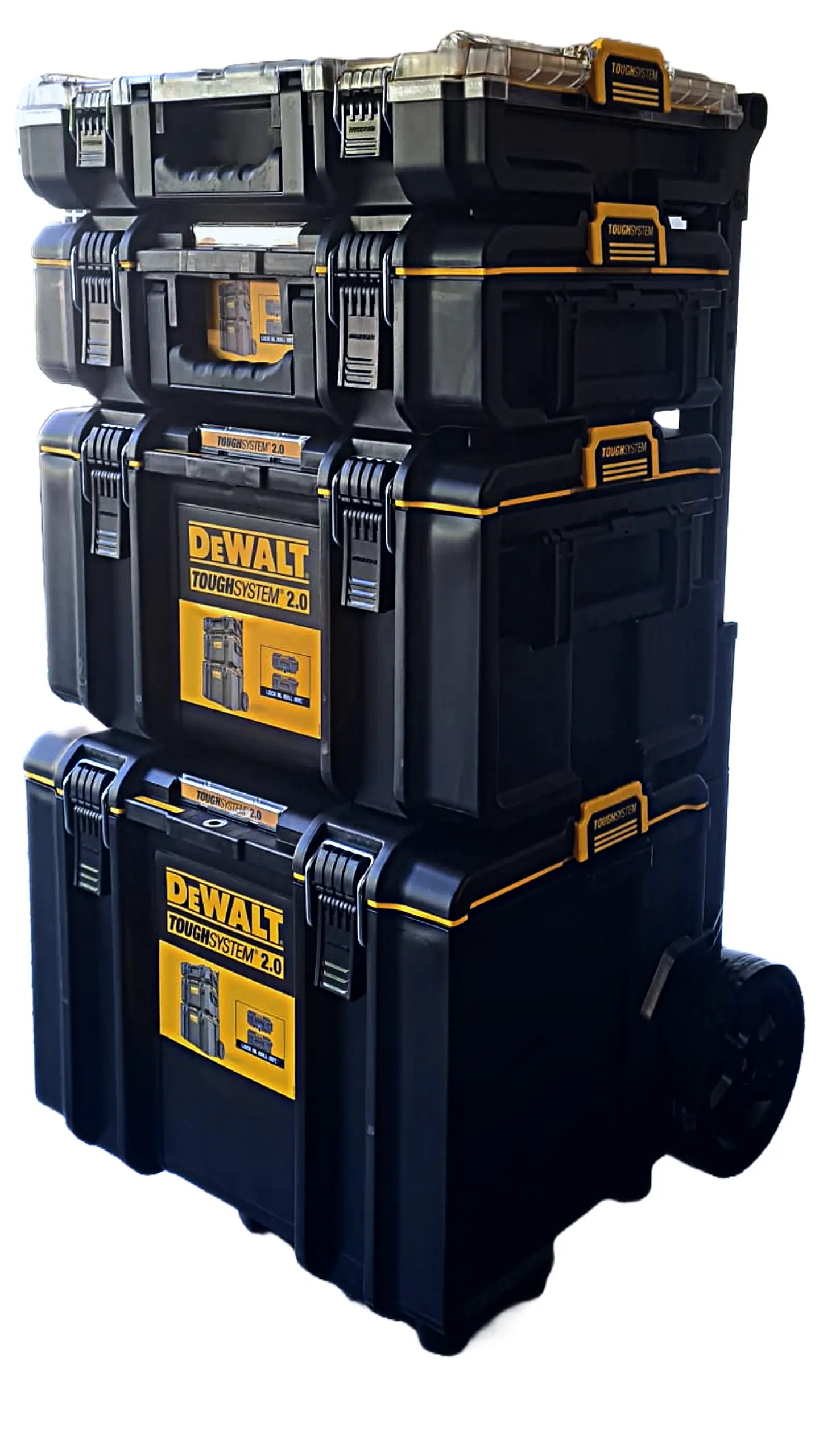 Trolley ToughSystem™ 2.0 com 3 Malas + 1 Organizador DS100 DWST83402-11 DEWALT 1