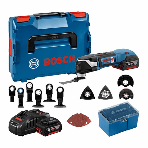 Multiferramenta sem fio GOP 18V-28 + 2 Baterias 18V 5.0Ah + Acessórios BOSCH