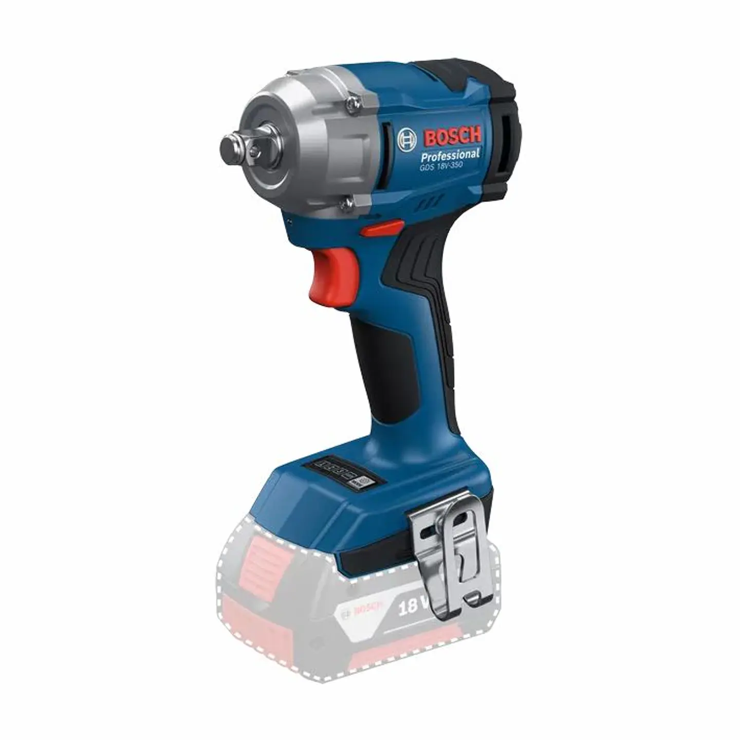 Aparafusadora de impacto 1/2' GDS 18V-350 + 2 Baterias 18V 4.0Ah BOSCH 2
