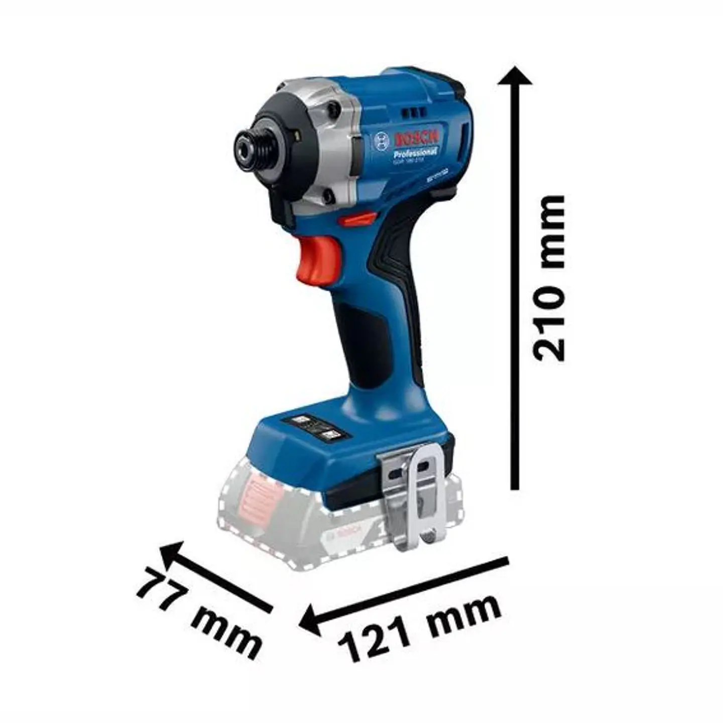 Aparafusadora de impacto 1/4' GDR 18V-215 + 2 Baterias 18V 4.0Ah BOSCH 3