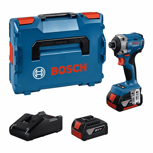 Aparafusadora de impacto 1/4' GDR 18V-215 + 2 Baterias 18V 4.0Ah BOSCH 1