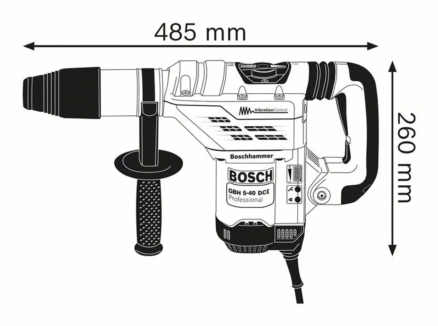 Martelo perfurador SDS Max GBH 5-40 DCE + OFERTA Radio GPB 18V-2 C BOSCH 8