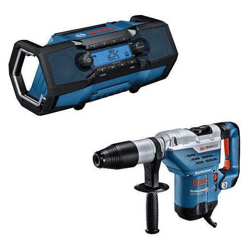 Martelo perfurador SDS Max GBH 5-40 DCE + OFERTA Radio GPB 18V-2 C BOSCH 1