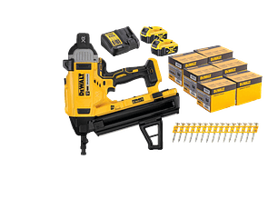 Kit de Maquina de pregar / Pregadora de Betão XR18V DCN890P2  + 12.060 Pregos 20mm DEWALT 