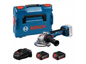Rebarbadora sem fio GWS 18V-11 (125) + 2x baterias 18V 5.0Ah BOSCH