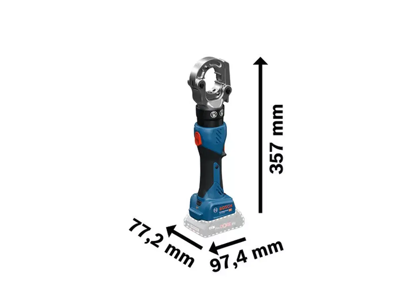 Ferramenta de cravar hidráulica sem fio GPH 18V-60 BOSCH  2