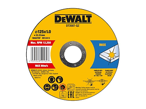 Disco de corte inox 125 x 1 mm (Lata 10 unidades) DT3507-QZ DEWALT