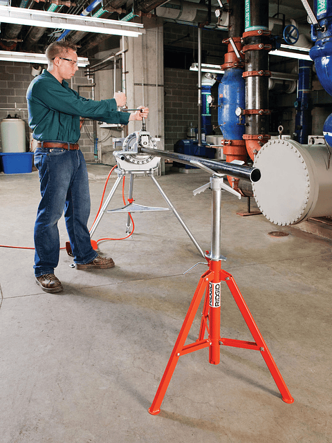 Suportes de Tubos Dobrável com Cabeça em V de 710-1320 mm VF-99 22168 RIDGID