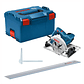 Serra circular 165 mm GKS 55+ GCE + Calha Guia FSN 1400 BOSCH - vignette 1