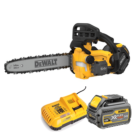 Eletroserra de Poda sem fio  35 cm XR FLEXVOLT DCMCST635X1-QW + 1 Bateria 54V/18V 3.0/9.0Ah DEWALT