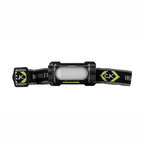 Lanterna Frontal 150 lumens de Ângulo Largo com Base Magnética T9614USB CK TOOLS