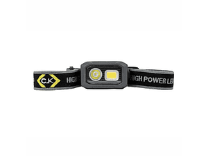 Lanterna Frontal 500 lumens com Lente Dupla e Base Magnética T9615USB CK TOOLS