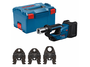 Ferramenta de prensagem sem fio GPT 18V-19 + SET 3 Mordentes U 16 / 20 / 25 BOSCH