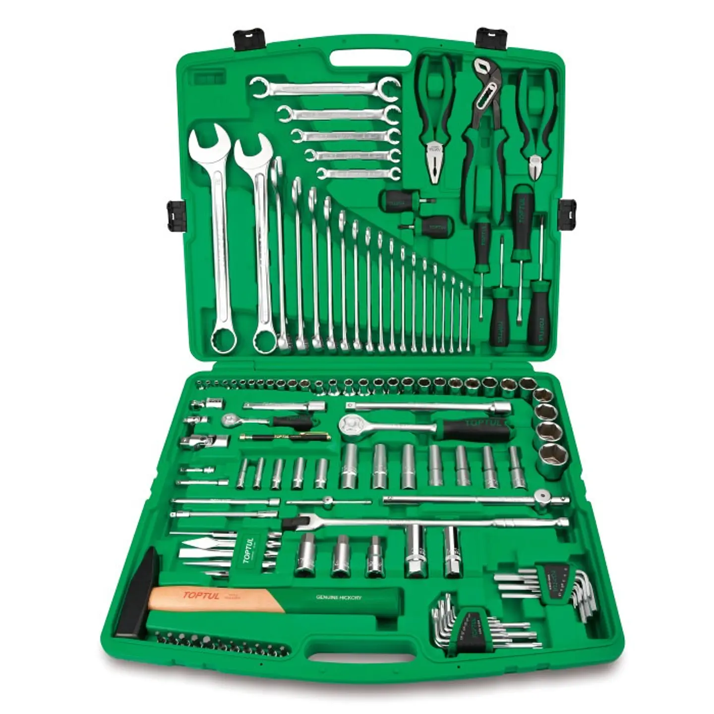 Jogo de ferramentas 130 PCS 1/4'' e 1/2'' GCAI130T0 TOPTUL 1