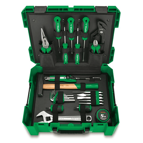 Jogo de ferramentas 104 PCS em mala ABS alto impacto GCZ-104A TOPTUL