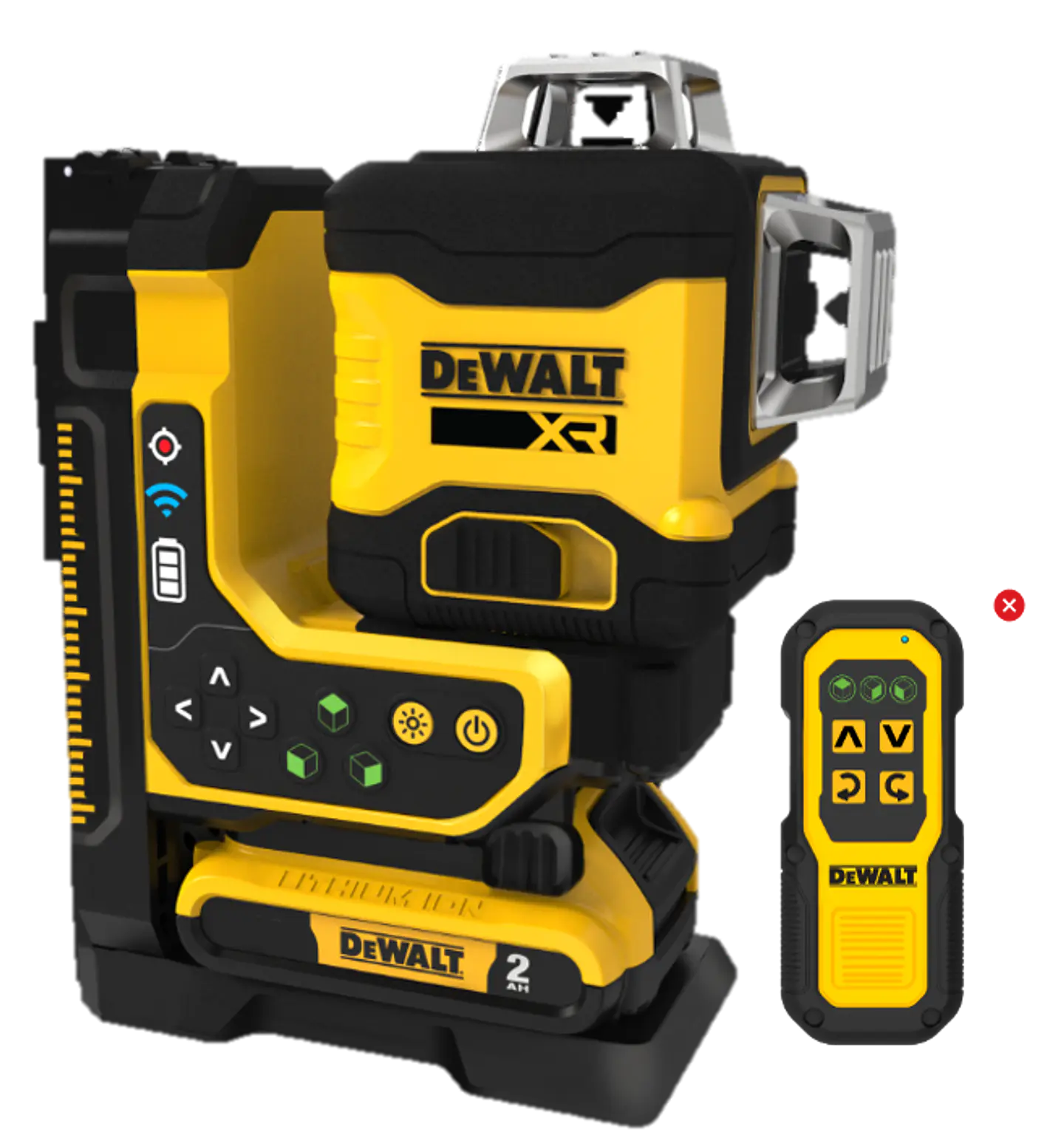 Nível Laser Autonivelante Verde 3 Linhas 360º com Controlo Remoto XR18V + 1 Bateria 2.0 Ah DCLE34035D1 DEWALT 1