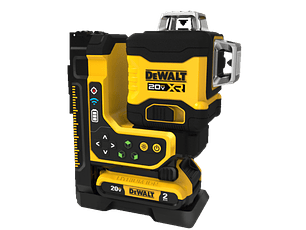 Nível Laser Autonivelante Verde 3 Linhas 360º com Controlo Remoto XR18V + 1 Bateria 2.0 Ah DCLE34035D1 DEWALT