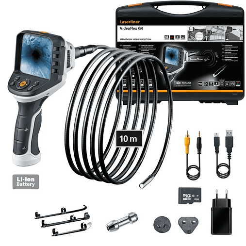 Camara de inspecção VideoFlex G4 Ultra Ø 9mm x 10 metros 082.240A LASERLINER 2