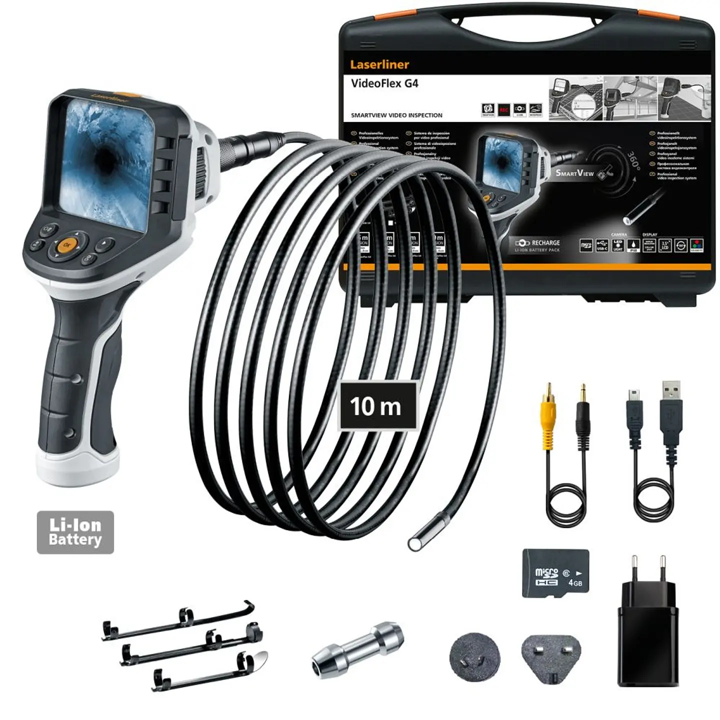 Camara de inspecção VideoFlex G4 Ultra Ø 9mm x 10 metros 082.240A LASERLINER 2