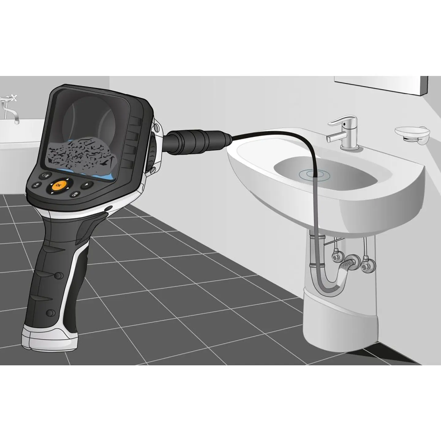 Camara de inspecção VideoFlex G4 Ultra Ø 9mm x 10 metros 082.240A LASERLINER 10