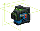 Nivel laser 3 Linhas Verdes GLL 12V-100-33 CG + 1 Bateria 12V 2.0Ah BOSCH - Thumbnail 4