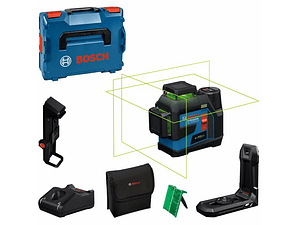Nivel laser 3 Linhas Verdes GLL 12V-100-33 CG + 1 Bateria 12V 2.0Ah BOSCH
