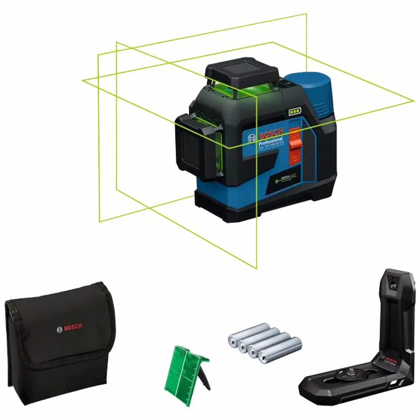 Nivel laser 3 Linhas Verdes GLL 12V-100-33 CG BOSCH 1