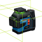 Nivel laser 3 Linhas Verdes GLL 12V-100-33 CG BOSCH - Thumbnail 4