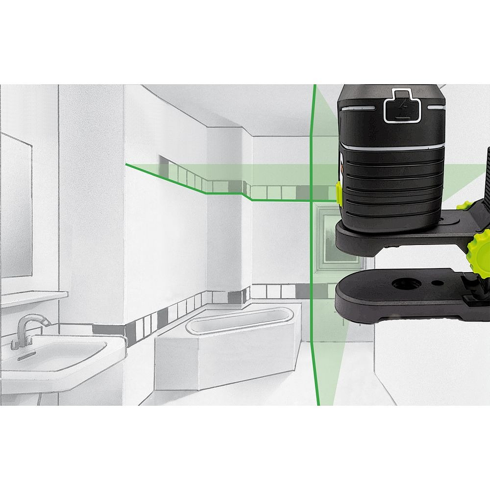 Nivel laser 2 linhas verdes PocketCross-Laser 2G LASERLINER 4