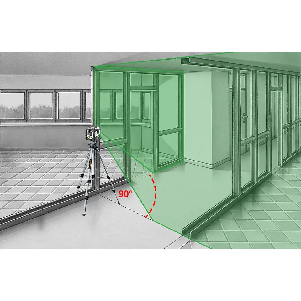 Laser Híbrido 360° Duraplane Plus G360 SET 175 cm LASERLINER 10