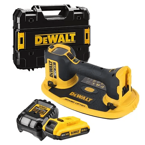 Ventosa a Bateria até 120 Kg Grabo XR 18V + 1 Bateria XR18V-2.0 Ah DCE590D1T-QW DEWALT 