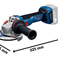 Rebarbadora sem fio com regulador velocidade GWS 18V-11 S (125) + Mala L-BOXX BOSCH - Thumbnail 3