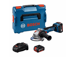 Rebarbadora sem fio com regulador velocidade GWS 18V-11 S (125) + 2x baterias 18V 5.0 Ah BOSCH
