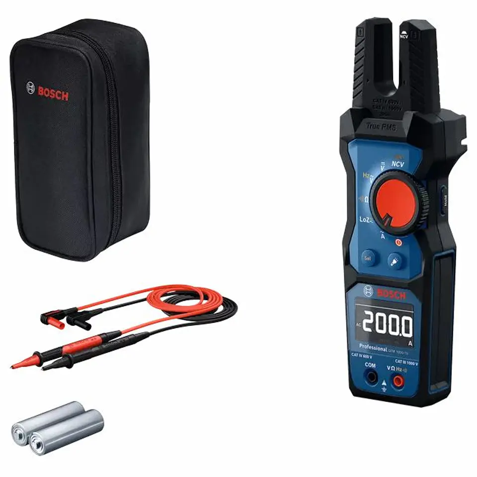 Medidor de corrente e tensão com forquilha GFM 1000-15 BOSCH 1