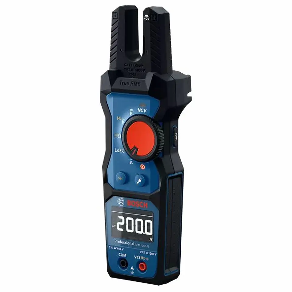 Medidor de corrente e tensão com forquilha GFM 1000-15 + Tira Magnética MH1 BOSCH 2