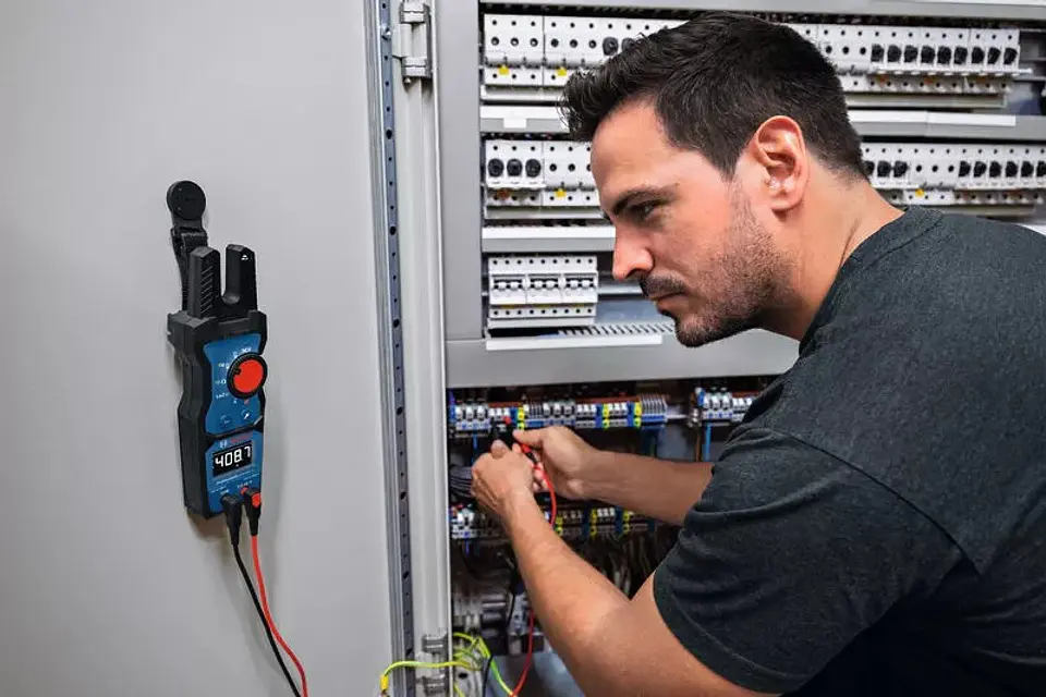 Medidor de corrente e tensão com forquilha GFM 1000-15 + Tira Magnética MH1 BOSCH 5