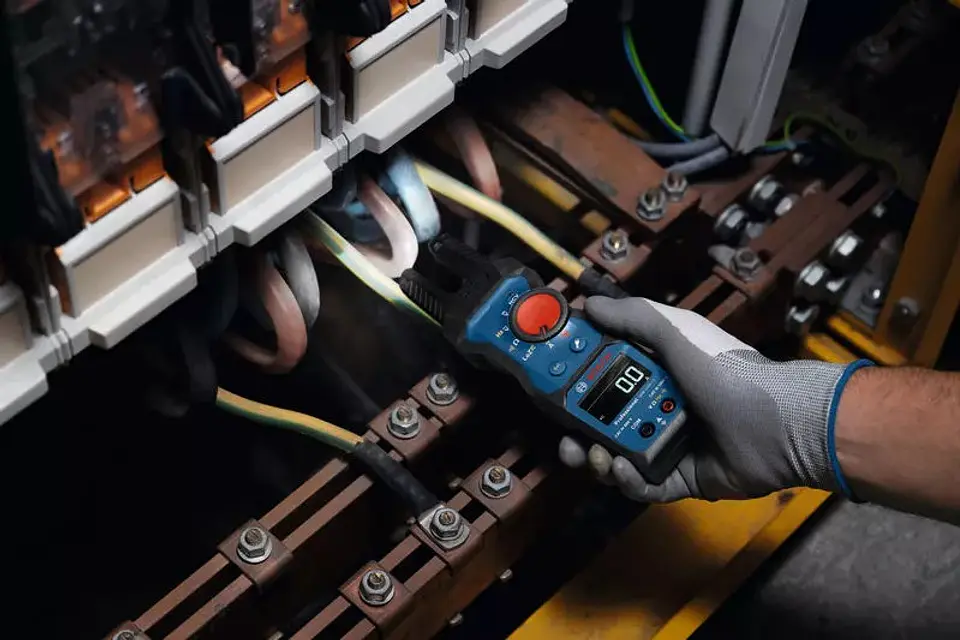 Medidor de corrente e tensão com forquilha GFM 1000-15 + Tira Magnética MH1 BOSCH 7