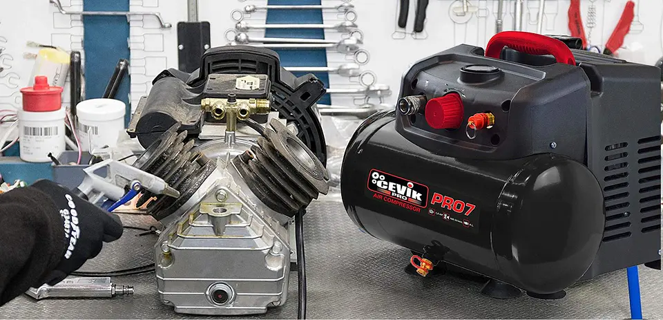 Compressor Monobloco sem Óleo 1.5HP 6.0 LT CA-PRO7N CEVIK PRO 2