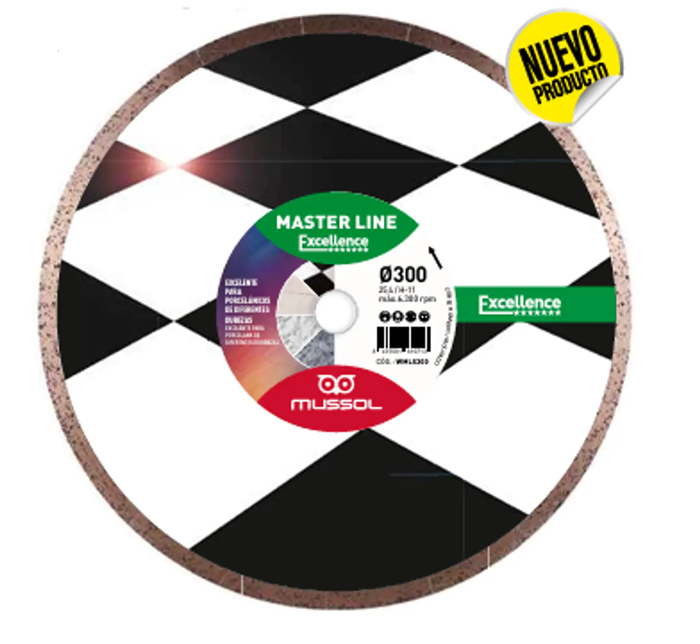 Disco Diamante para Grês Porcelânico Master Line Excellence MUSSOL 1