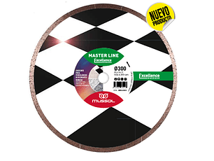  Disco corte de diamante corte húmido em cerâmico 300x25,4mm WML300 MLE MUSSOL