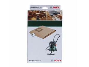 Sacos de papel para aspirador AdvancedVac 20 (5 un.) BOSCH