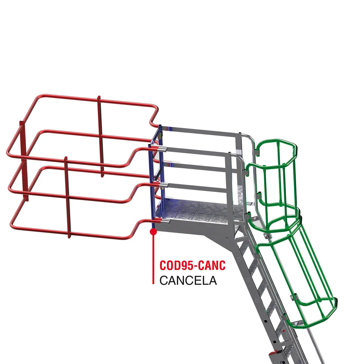 Portão de Segurança para Escadas de Acesso de Caminhões COD95-CANC FARAONE 2