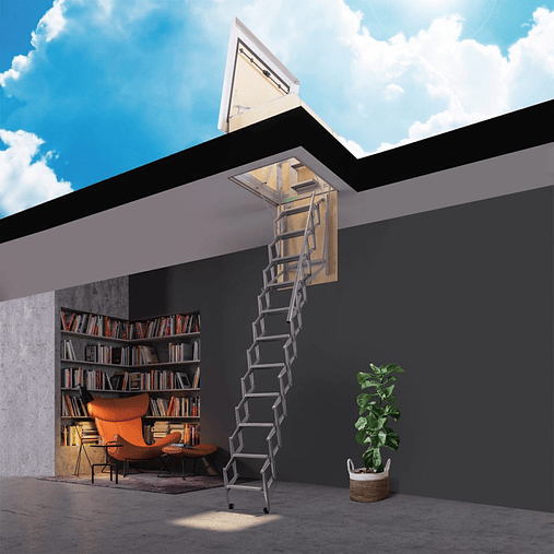 Escada Retrátil em Aço Galvanizado para Terraços RE-TER ESCALIBUR by FARAONE (EXCLUSIVO ONLINE) 2