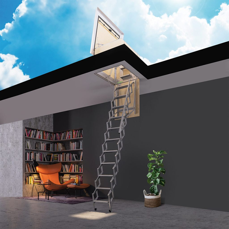 Escada Retrátil em Aço Galvanizado para Terraços RE-TER ESCALIBUR by FARAONE (EXCLUSIVO ONLINE) 2