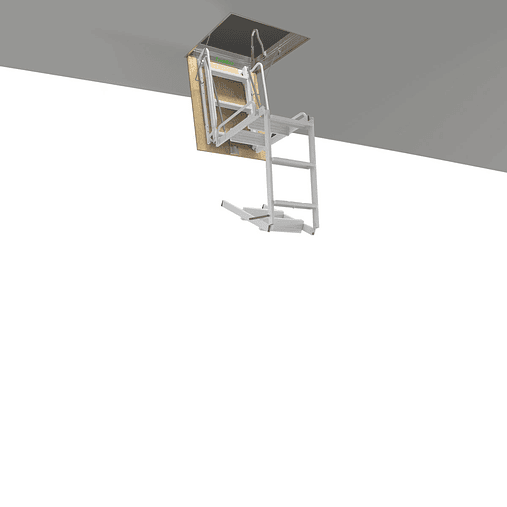 Escada Retrátil em 4 Corpos de Aço Pintado de Cinza RE103 ESCALIBUR by FARAONE (EXCLUSIVO ONLINE) 2