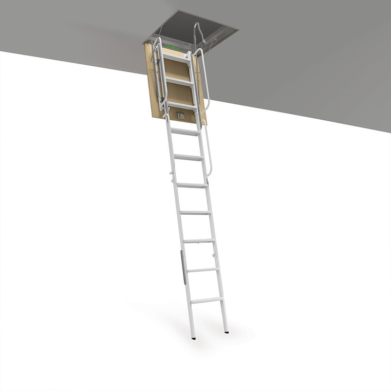 Escada Retrátil em 4 Corpos de Aço Pintado de Cinza RE103 ESCALIBUR by FARAONE (EXCLUSIVO ONLINE) 3