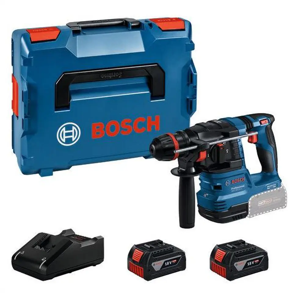 Martelo perfurador SDS Plus sem fio ONECHUCK GBH 18V-22 X + 2 Baterias 18V 4.0Ah BOSCH 1